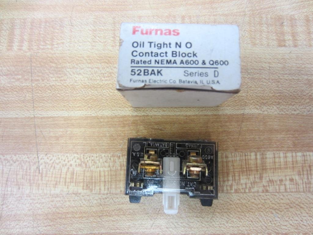 Siemens Energy & Automation (Furnas) 52BAK Oil Tight NO Contact Block