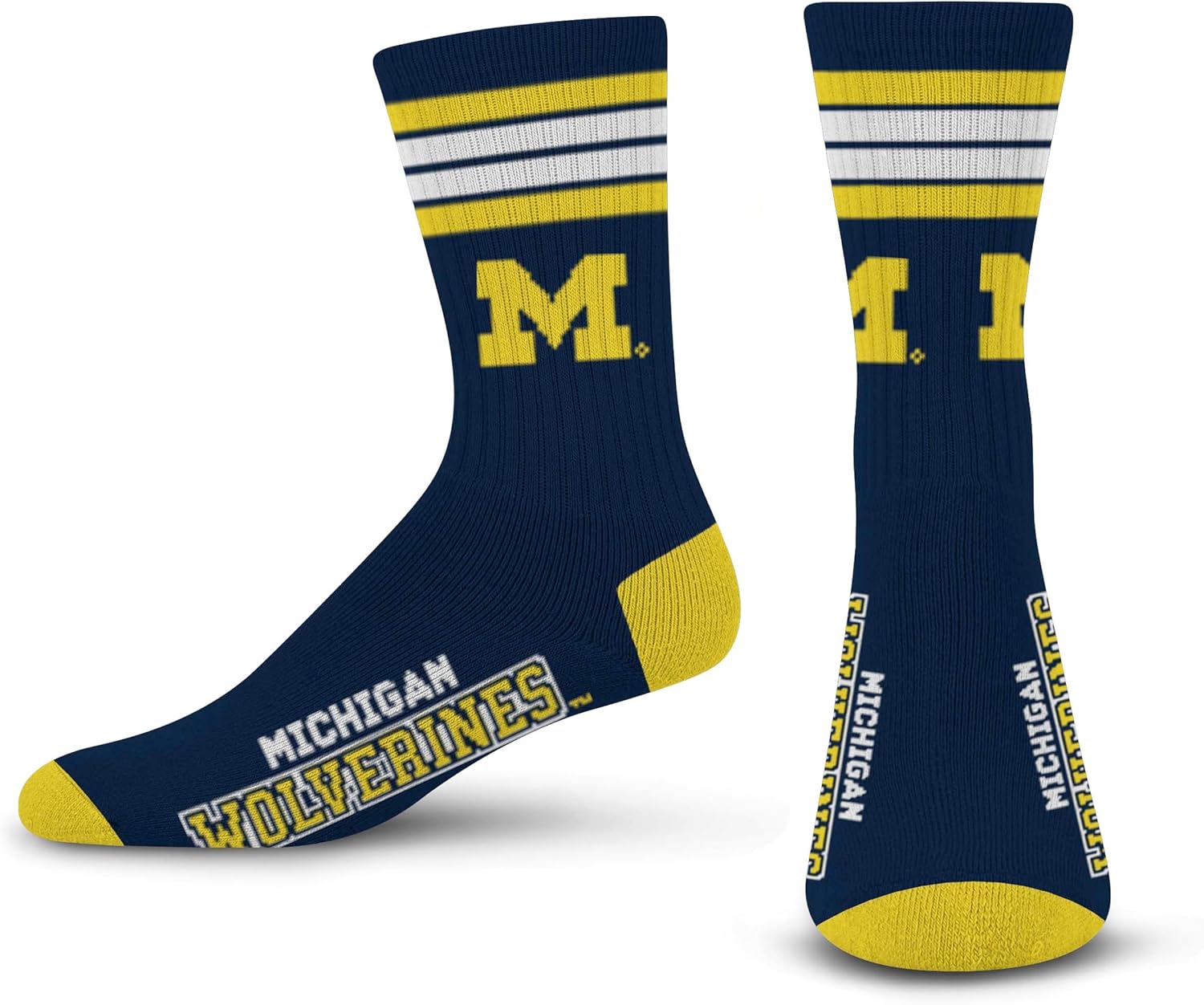 FBF NCAA unisex-adult 4 Stripe Deuce Crew Ncaa