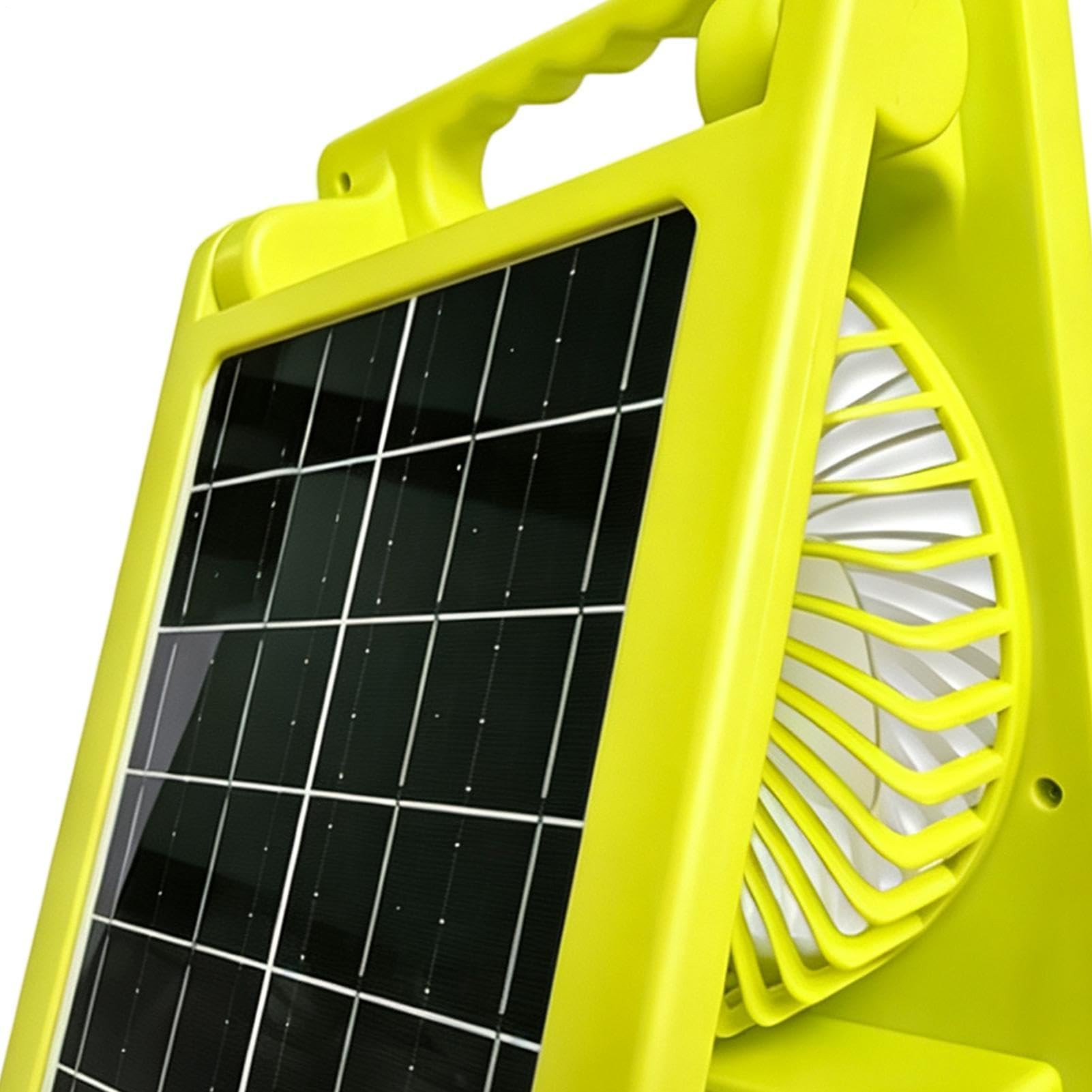 Ángulo del ventilador alimentado por energía solar, ajustable, bajo ruido