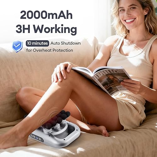 Miniatura 4 de Juego de 30 pistolas de masaje de cabeza, pistola de masaje de tejido profundo portátil con 9 niveles y 9 modos, masajeador para piernas, cintura,