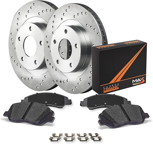 Max Advanced Brakes Kit de freno trasero para Chevy Traverse 2009-2017 GMC Acadia 2008-2017 Buick Enclave 2009-2017 repuesto rotores de freno de