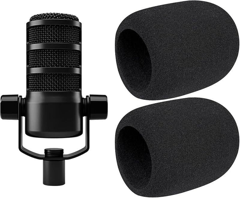 SOULWIT 2 uds filtro pop para RØDE(Rode) PodMic - negro
