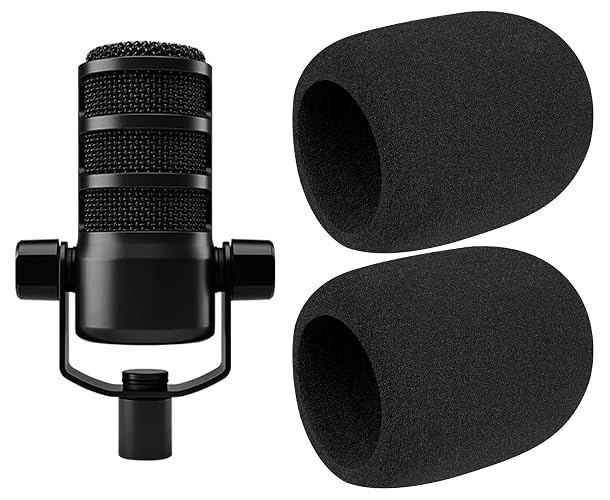 SOULWIT 2Pcs RØDE(Rode) Dynamic Broadcast cover - Black