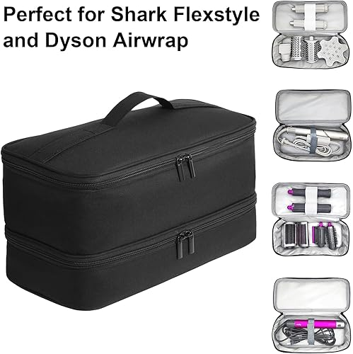 Miniatura 3 de Estuche de transporte de doble capa para Shark Flexstyle, estuche de viaje para Shark 430440 Flexstyle, estuche de almacenamiento portátil para
