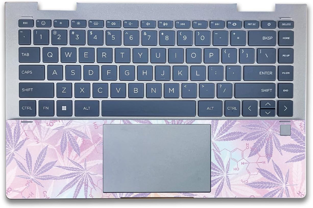Glossy Glitter Laptop Skin Compatible with HP Envy x360 14” (2023) - Pastel Mary - Premium 3M Vinyl Protective Wrap Decal Cover - Easy to Apply | Crafted in The USA by MightySkins