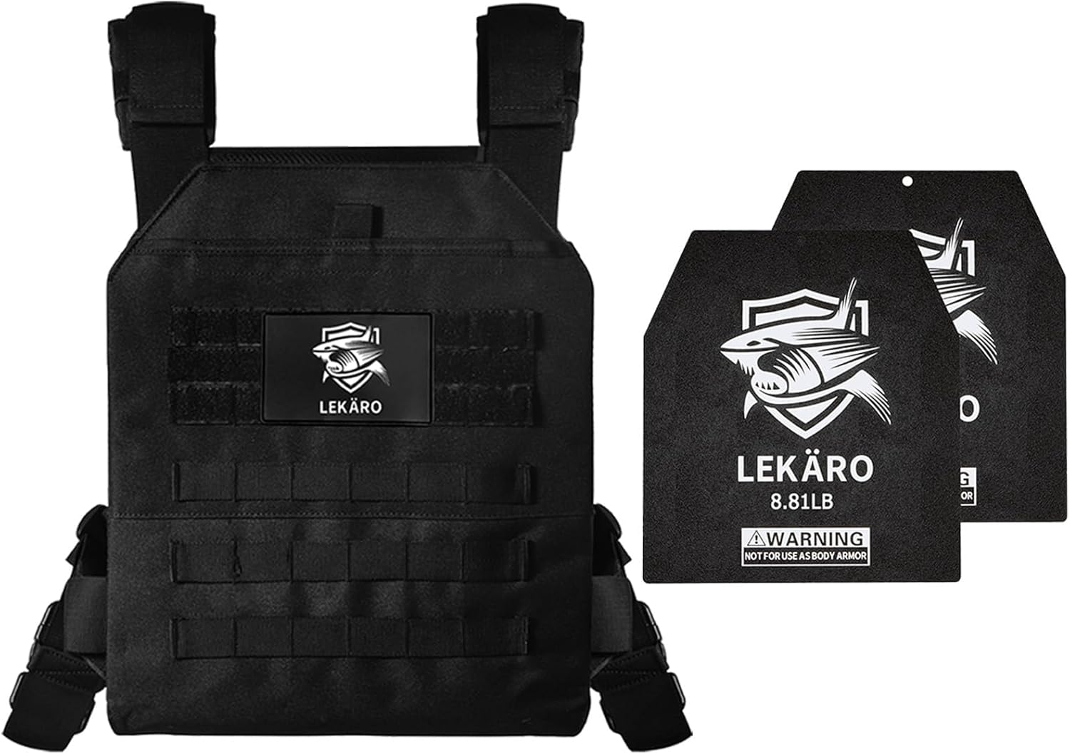 Adjustable Weighted Vest, Weight Vest Plates 8.81LB Pair for Weigh Vest, for Fitness, Running, Workouts WODs