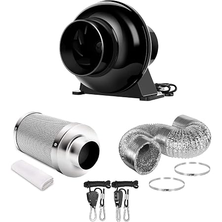 iPower 4 Inch 195 CFM Inline Fan 