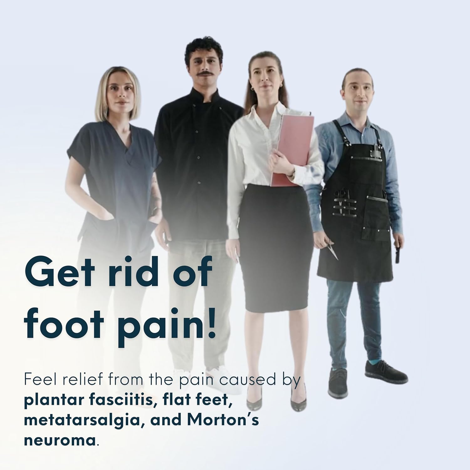 HANDARTE Leather Plantar Fasciitis Insoles | High Arch Support Inserts for Women | Overpronation Insoles for Flat Feet & Metatarsalgia Relief | Anti Odor - Durable - Anti Slip (US W8 | EU39) - Image 3