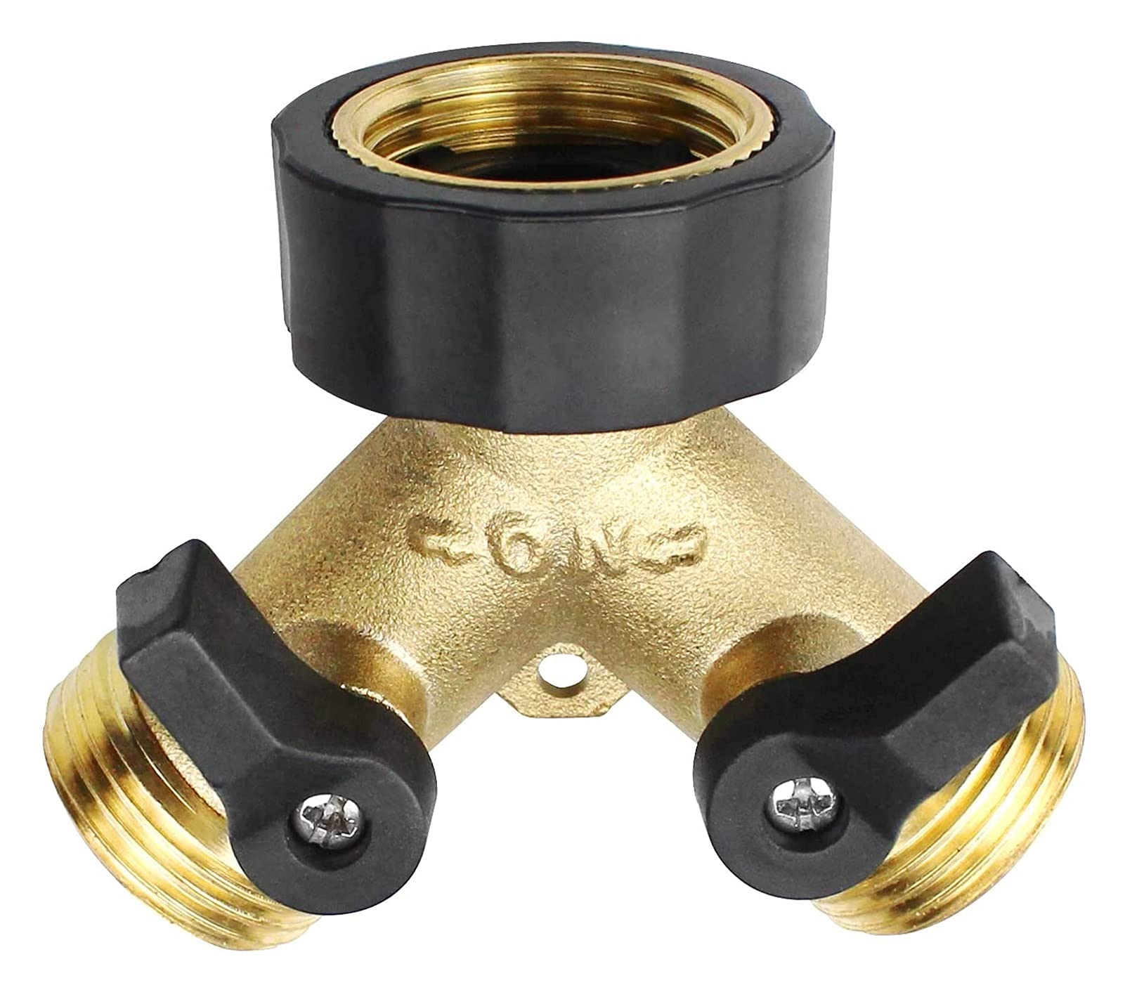 Connecteur de robinet en laiton 3/4 pour brancher deux tuyaux d'arrosage sans fuite