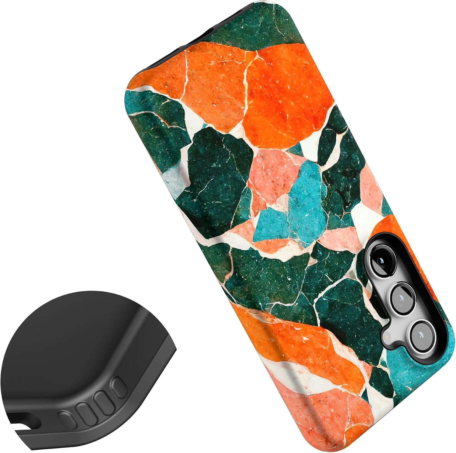 Casely Galaxy S24 Case | of Quartz! | Sculpted Marble | Essential Slim Dual-Layer Protective Design