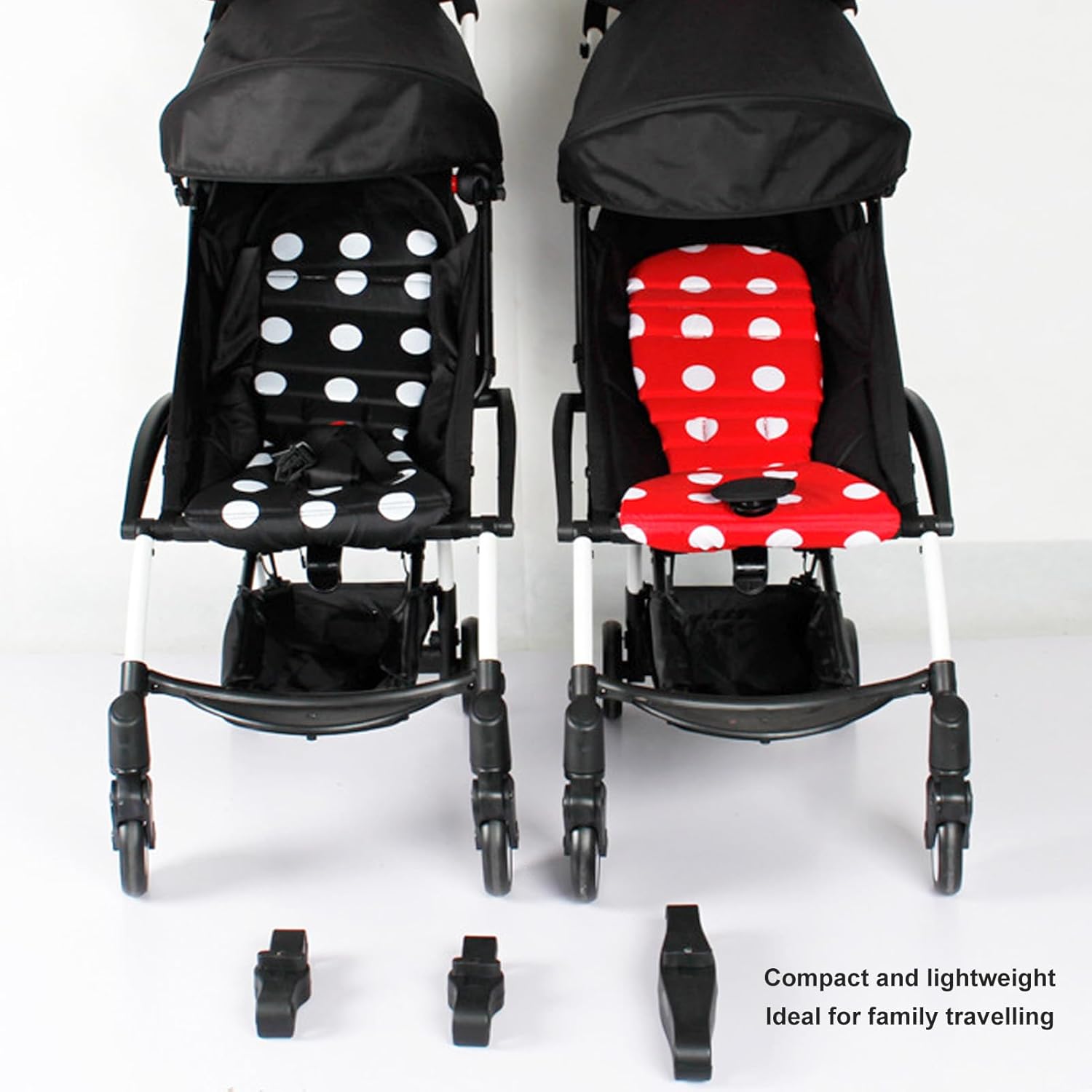 Yosoo Twin Stroller Connector Kit, Strong Linker for Baby Plastic Ideal Connector with Stability for Family Travelling