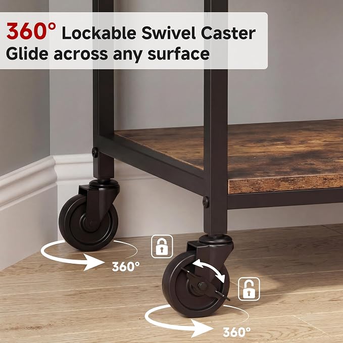 Soporte para impresora con cajón 3 niveles 23.6 x 18.9 pulgadas miniatura 6