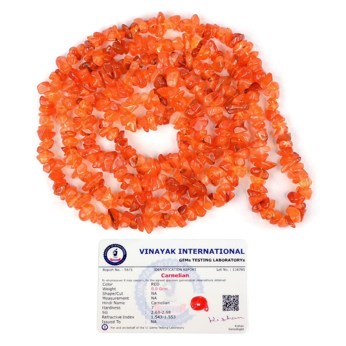 Crystu Certified Carnelian Mala Natural Crystal Stone Reiki Healing Chip Bead Mala. Charged By Reiki Grandmaster & Vastu Expert (B09T5MH3JP) Amazon Price History, Amazon Price Tracker