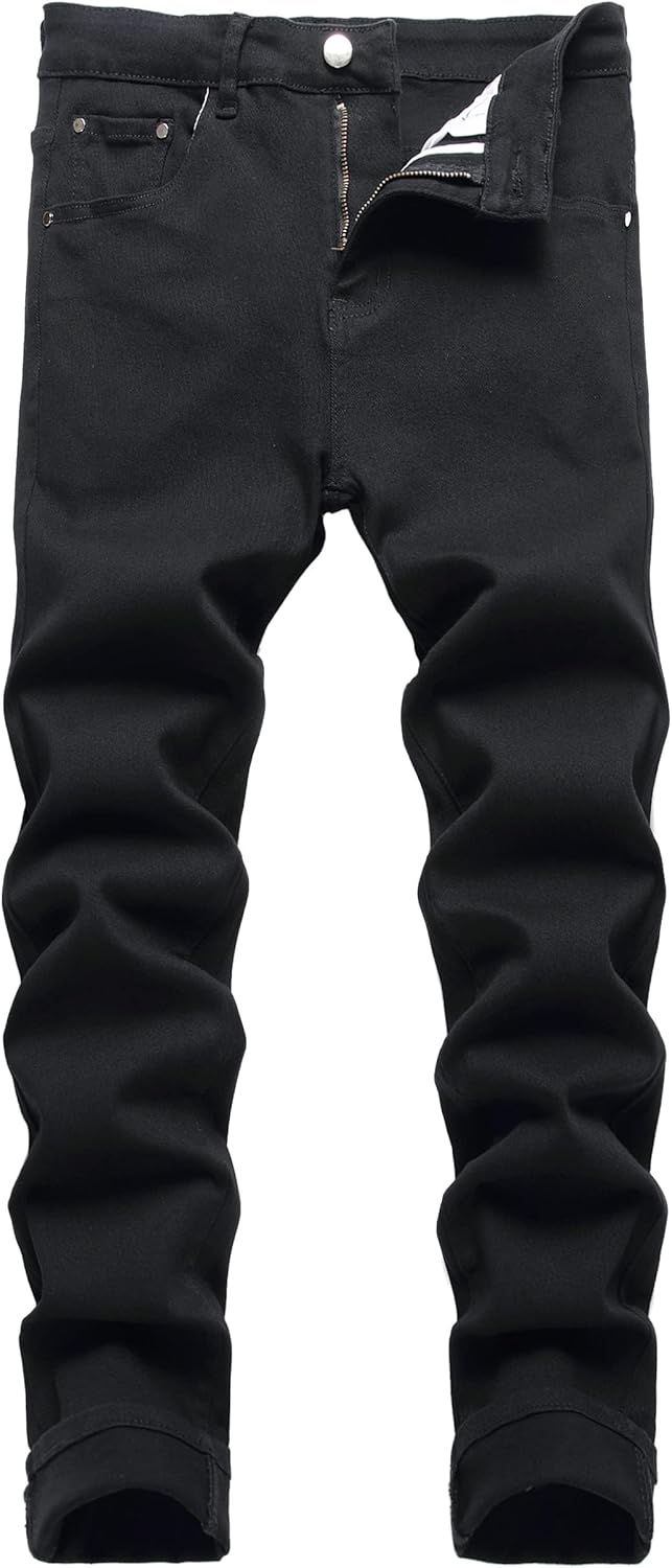 Men's Jeans Skinny Slim Fit Stretch Jeans for Men Denim Washed Pants