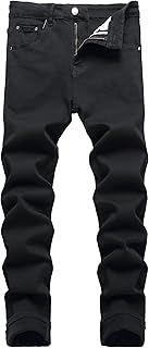 Men's Jeans Skinny Slim Fit Stretch Jeans for Men Denim Washed Pants