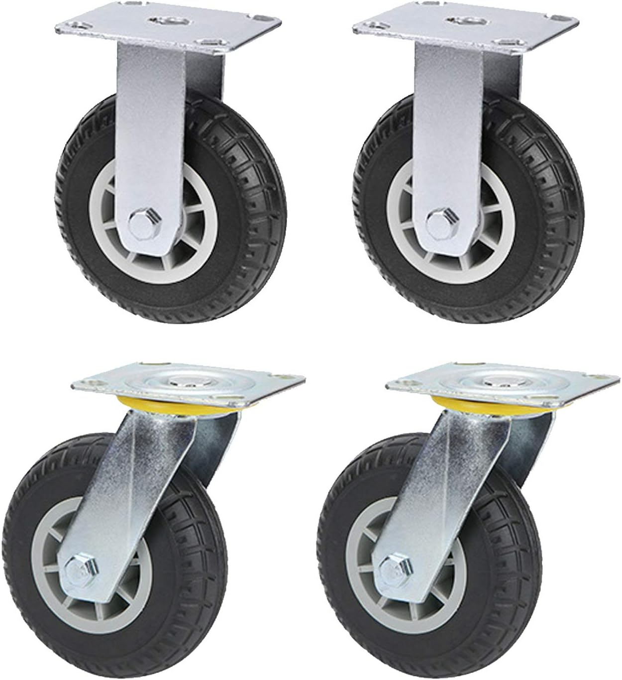 Replacement Caster, Swivel Caster Wheels,Solid Rubber