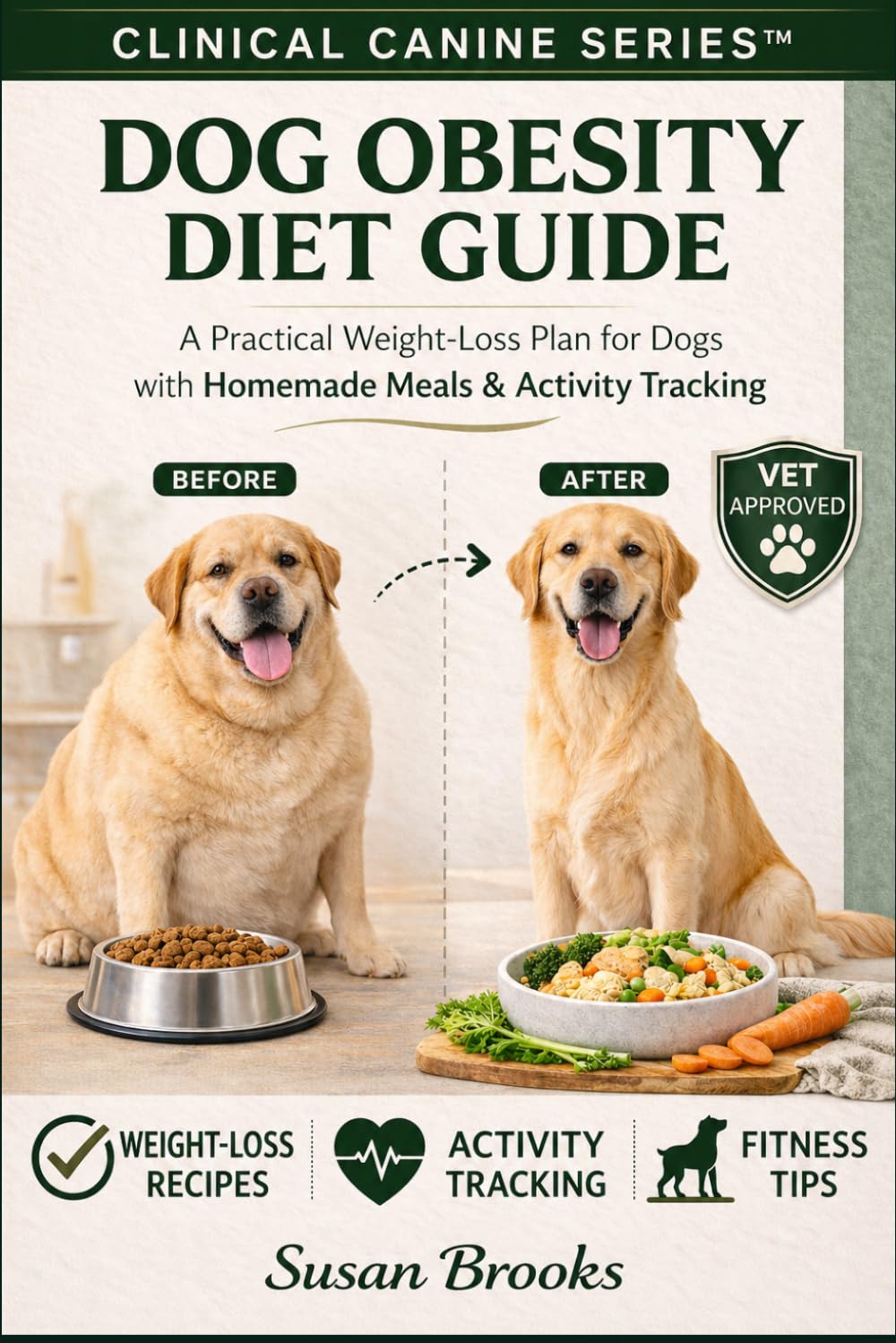 Dog Obesity Diet Guide: A Practical Weight Loss For Dogs With Homemade Meals & Activity Tracking (The Clinical Canine Series)