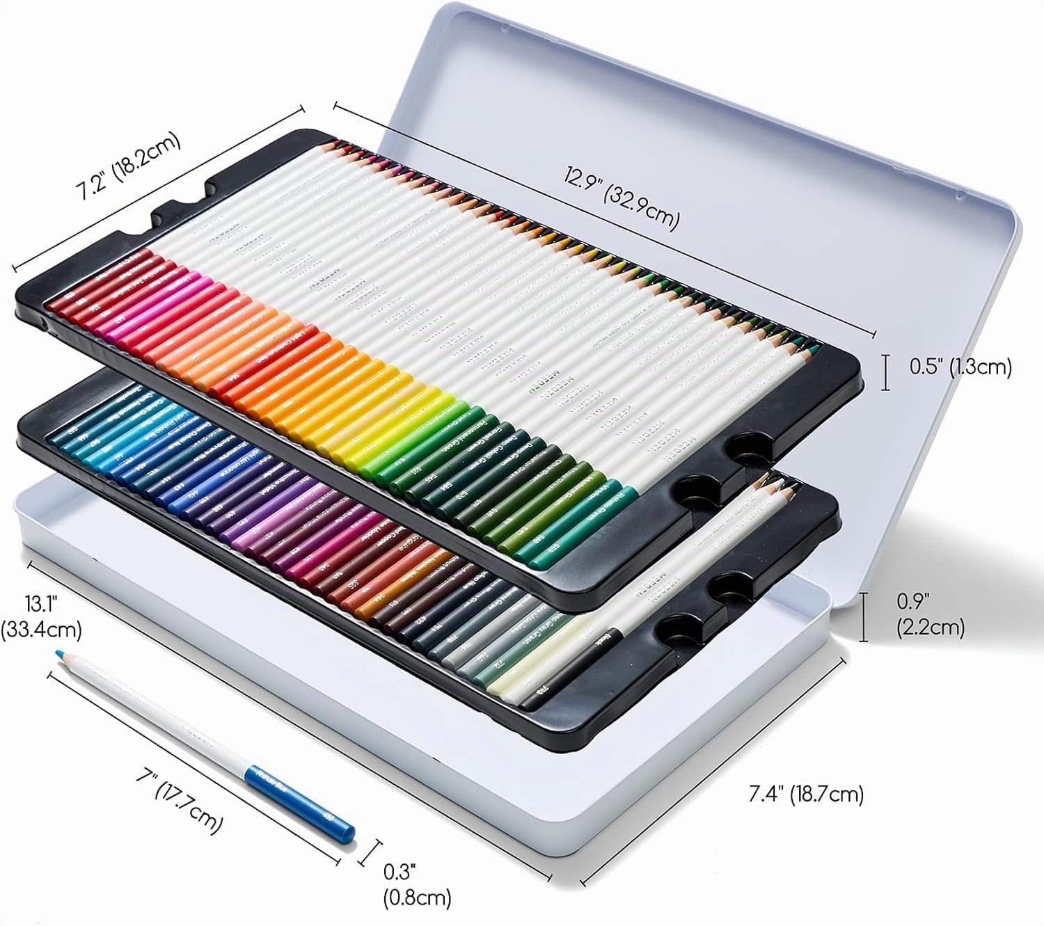 MEEDEN Lot de 72 Crayons de Couleur pour Artistes Adultes