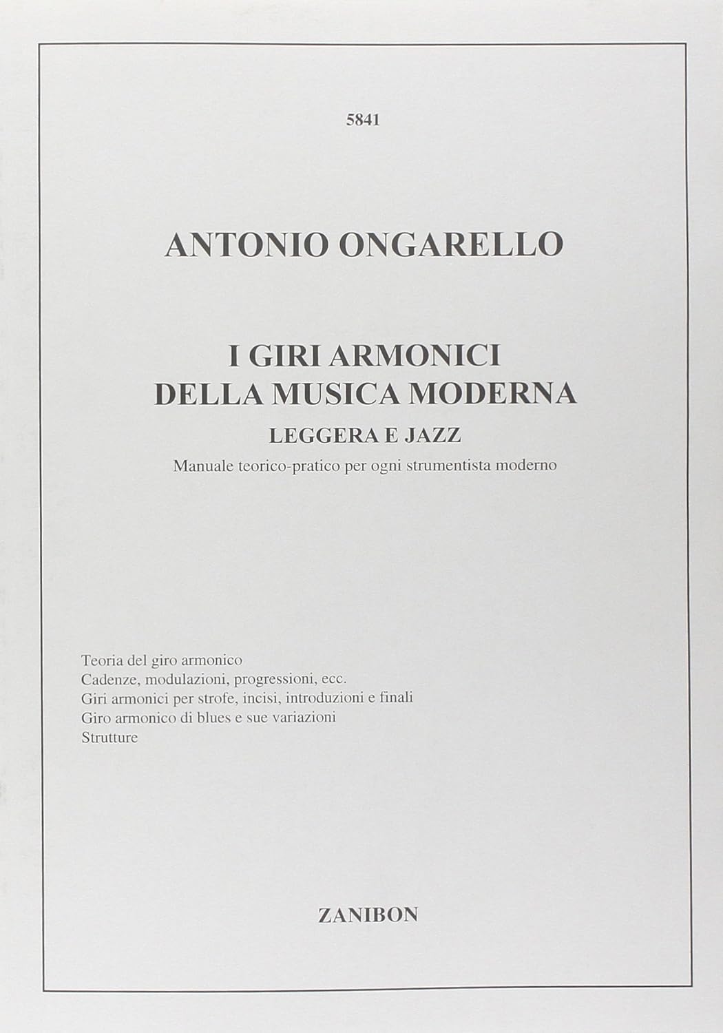 Giri Armonici Della Musica Moderna Leggera E Jazz - Guitar - Score      Paperback – January 1, 2002