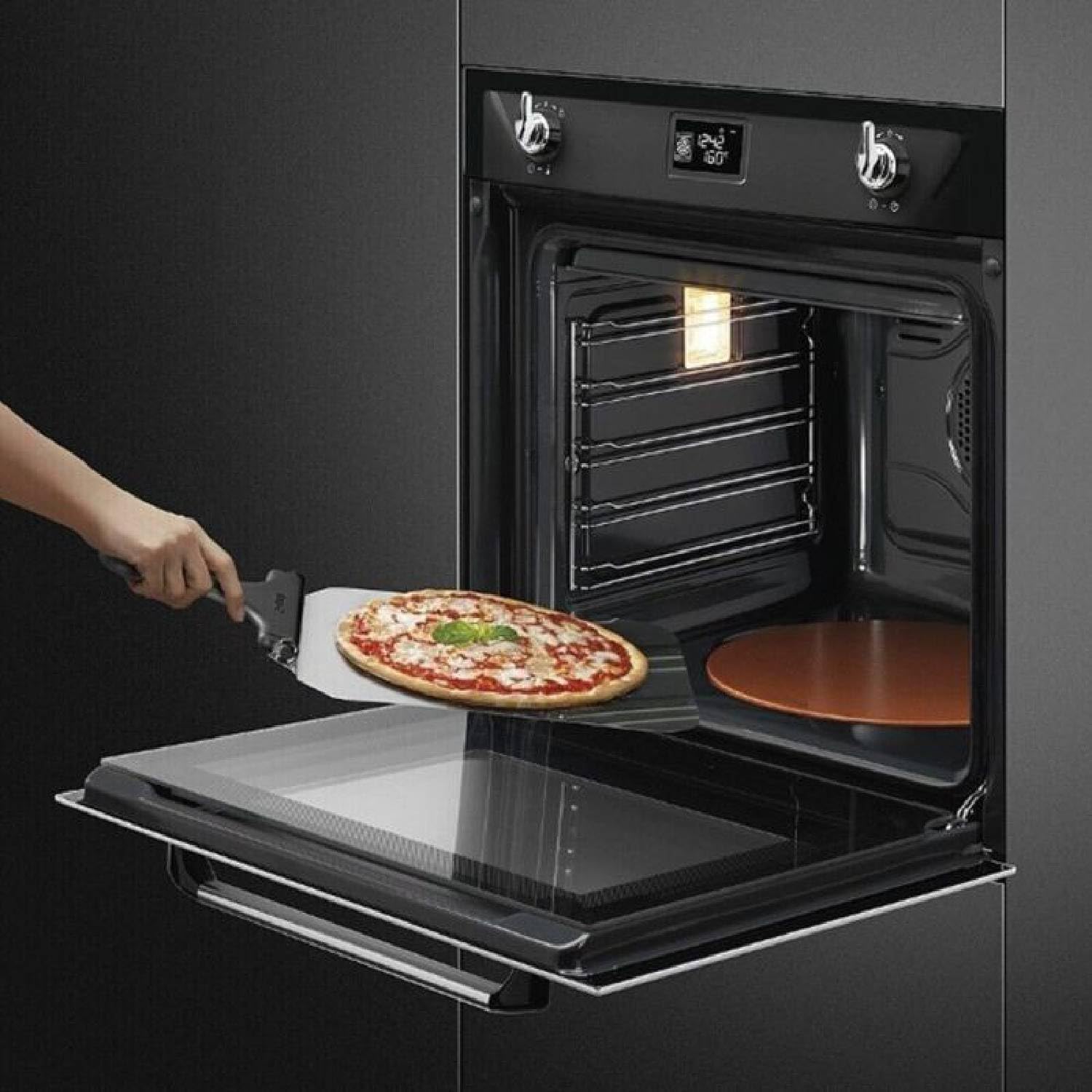 Piastra Pietra refrattaria Tonda Pizza per Forno SMEG 305690433, Prodotto Compatibile