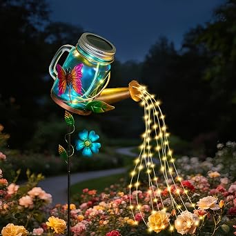 Solar Lights Outdoor Garden, Solar Watering Can Garden Lights [Energy Class A]