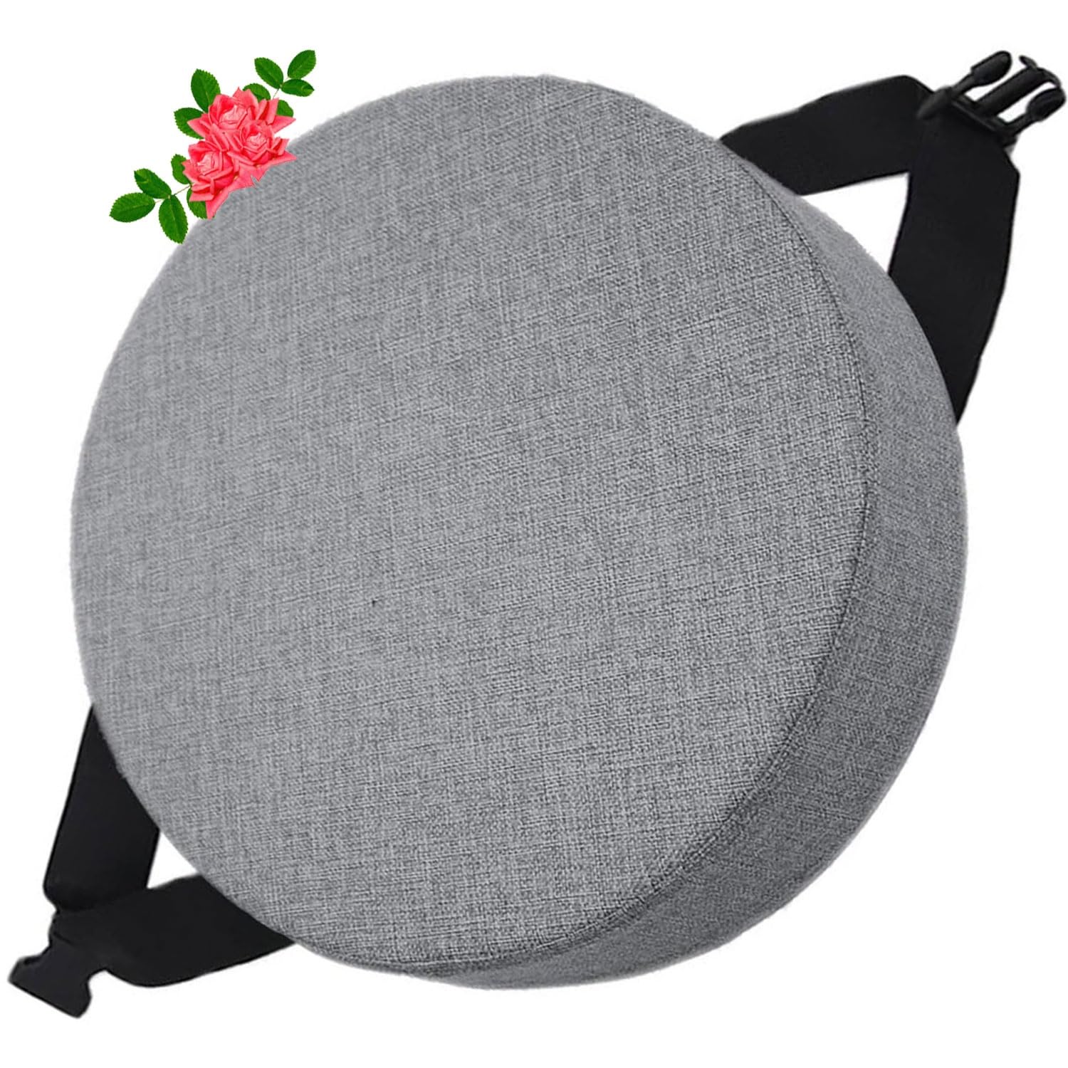 Uyeoco 6# Memory Foam Round Seat Cushion 5/8Cm Thick,35/40/45/50Cm Round Stool Cushion, Circle Chair Pad With Removable Cover For Dining Kitchen Bar Chairs (Color : Size : 35X35x5cm)