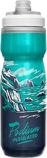 CamelBak Podium Chill Insulated Bike Water Bottle - Easy Squeeze Bottle - Fits Most Bike Cages - 21oz, Coastal