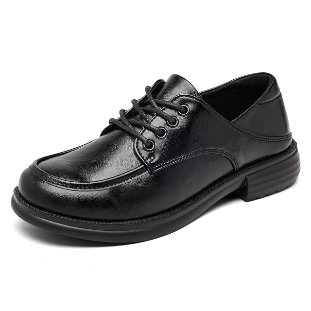 Oxford Shoes for Women Lace Up Loafers Platform Dress Shoes Office Business Work Shoes