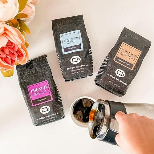 Miniatura 8 de Café con sabor a tarta de queso crema irlandesa, café arábica especial, tostado medio, 12 onzas, grano entero