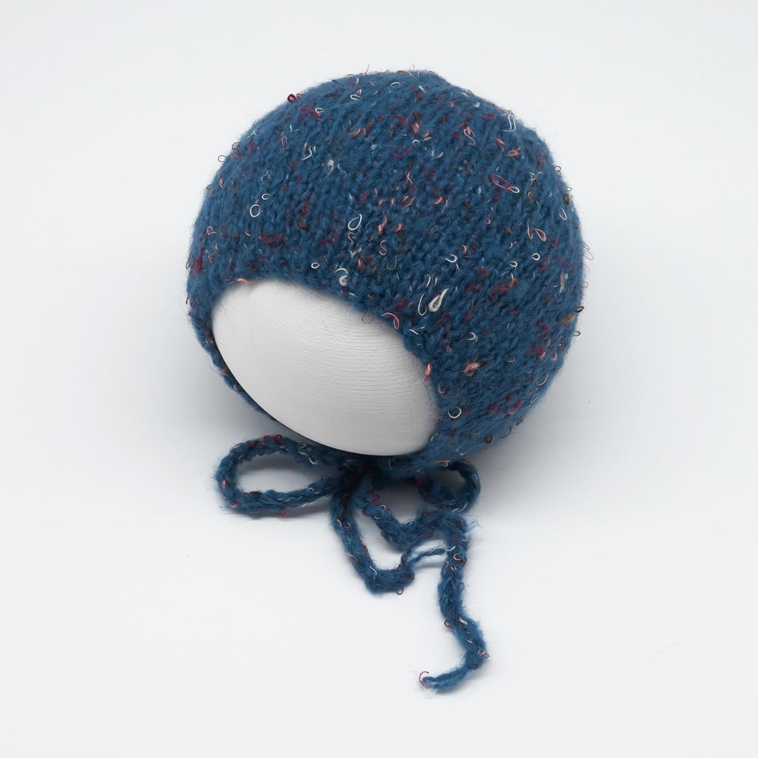 Newborn Baby Photography Props Hat Crochet Knitted Classic Tweed Bonnet Unisex Photo Shoot Outfits Handmade Hat - Image 4