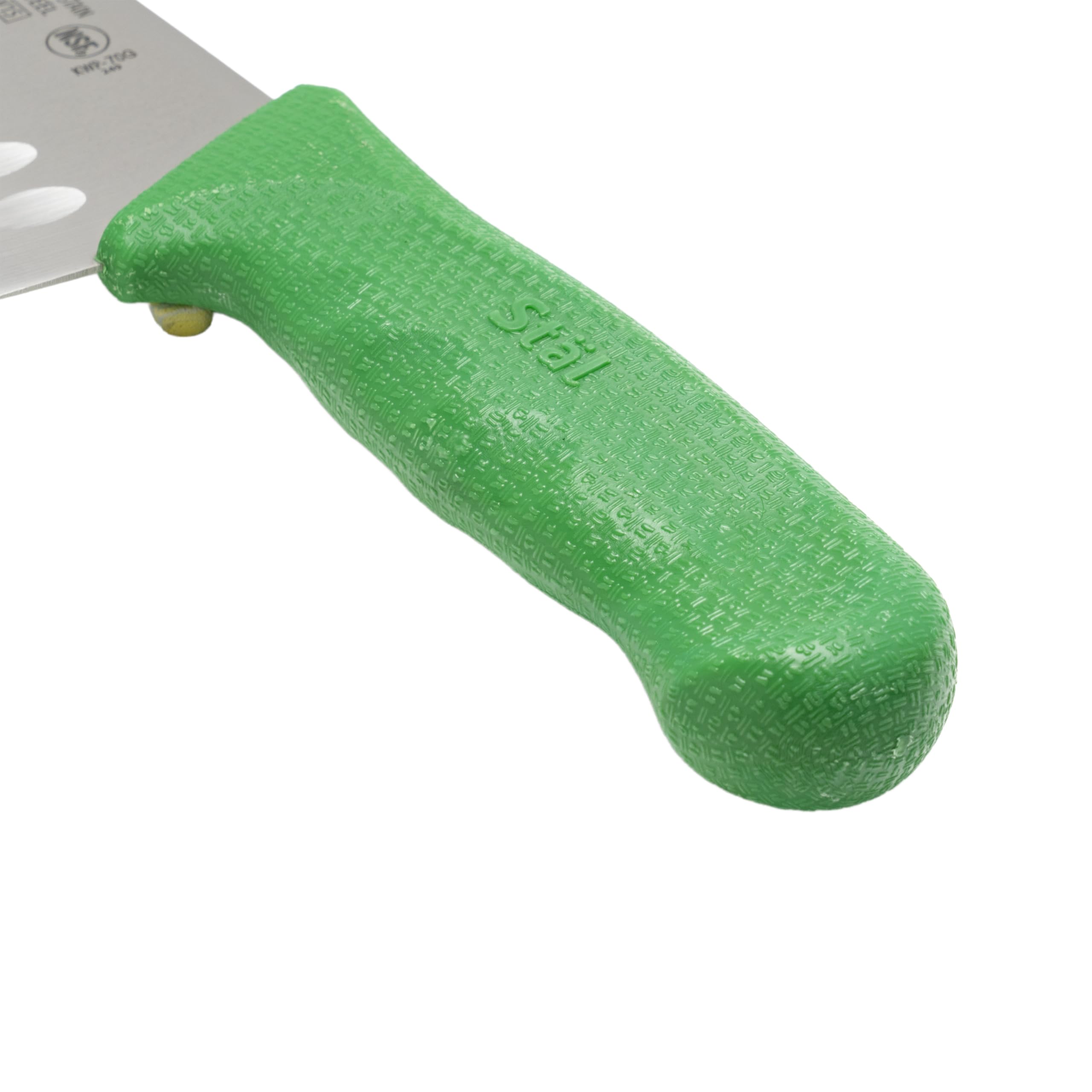 Winco 7" Green Plastic Santoku Knife — Amazon image 2
