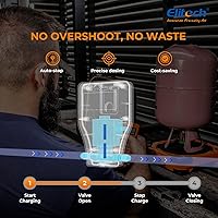 Vista 3 de Elitech LMC-300A Balanza de carga de refrigerante HVAC Freon Recuperación de pesaje 150kg con válvula de carga de apertura/parada automática