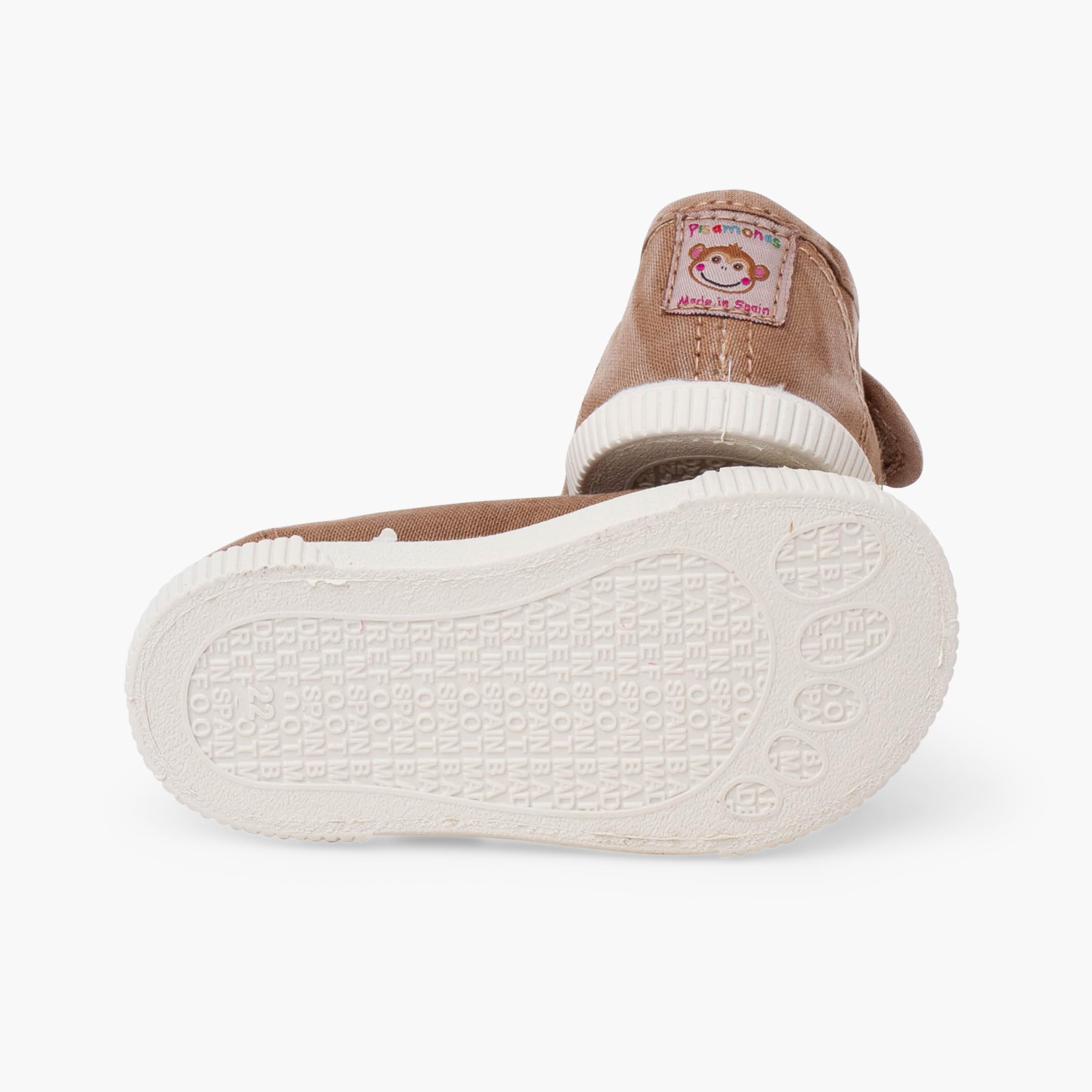 Pisamonas Obuwie z oczami Barefoot ze spranego płótna