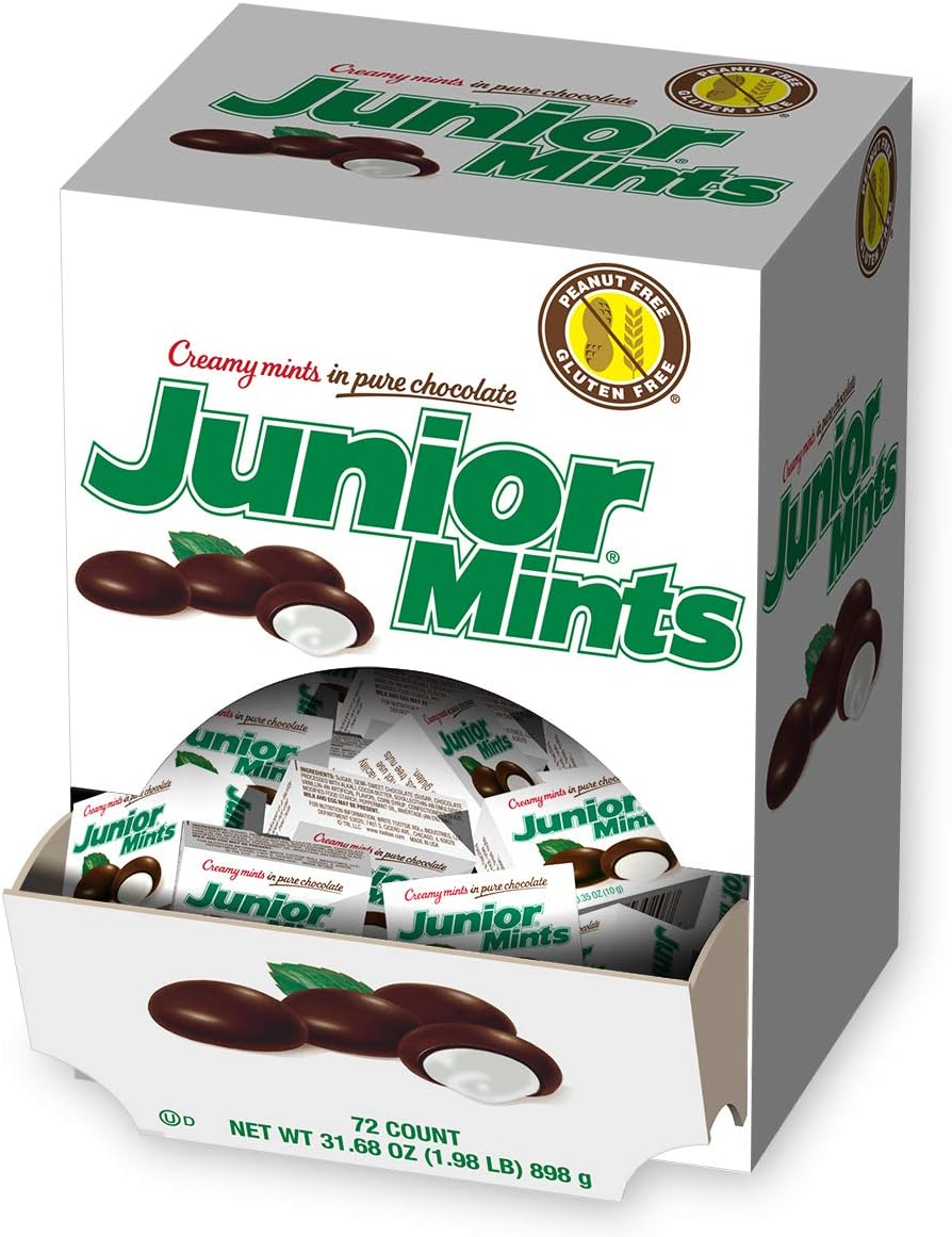 Junior Creamy Mints in Pure Chocolate, Mini-Boxes, 72-Count, 31.68 Ounce