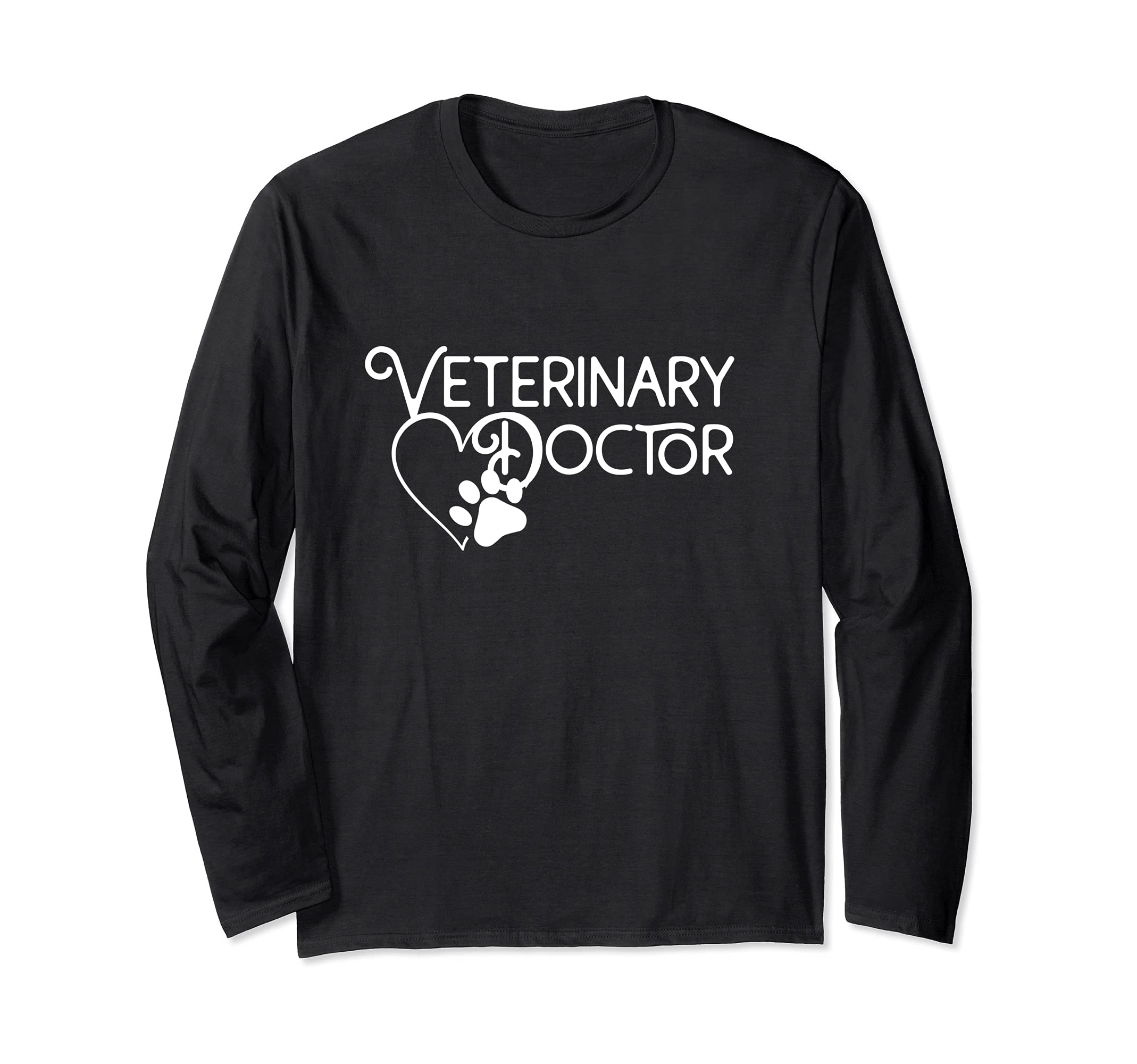 Veterinary Doctor Vet Med Long Sleeve T-Shirt, Black