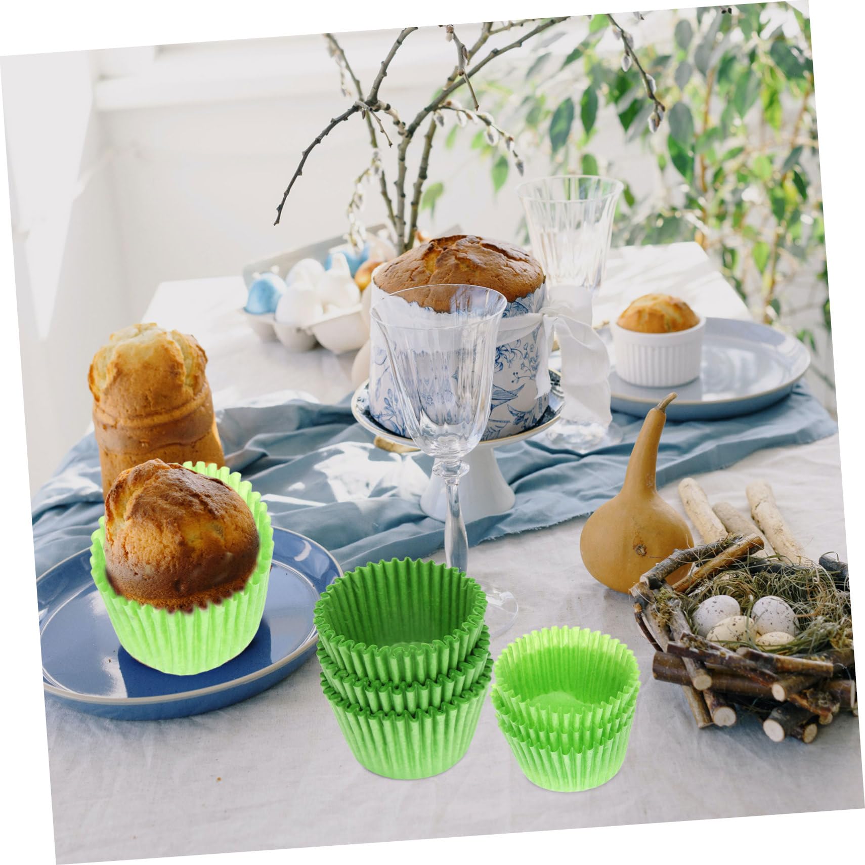 PRETYZOOM 3 Juegos Bandeja De Pastel Molde De Pastel Revestimiento De Magdalenas Accesorios Cocinita Envoltorio De Cupcakes Vasitos Para Postres Tazones De Papel Copas De Papel 1000 Uds * 3