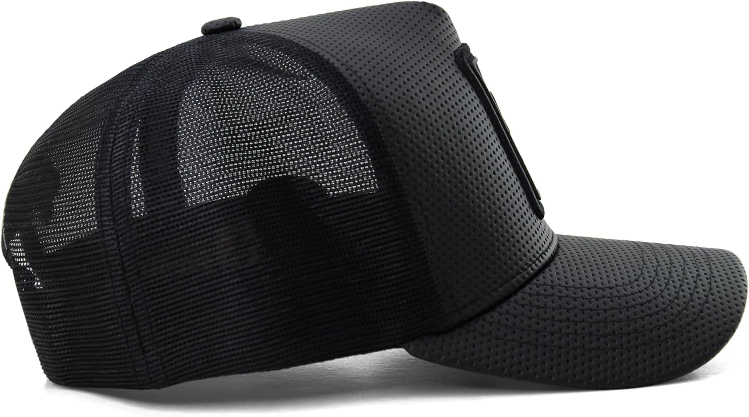 Sacudido's | Logo | Textured Black | Trucker Cap, Agribusiness, Ranch Hat, Farm Cap, Adjustable, for Men and Women, Great for Hunting