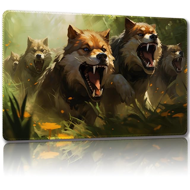 Malqiqi Magic Mat - Alfombrilla de juego para MTG y TCG, 33