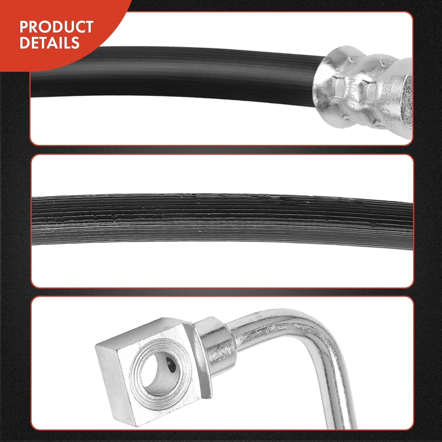 A-Premium Front Passenger Brake Hydraulic Hose Compatible with Select Chevy and Pontiac Models - Camaro 1998-2002, Firebird 1998-2002