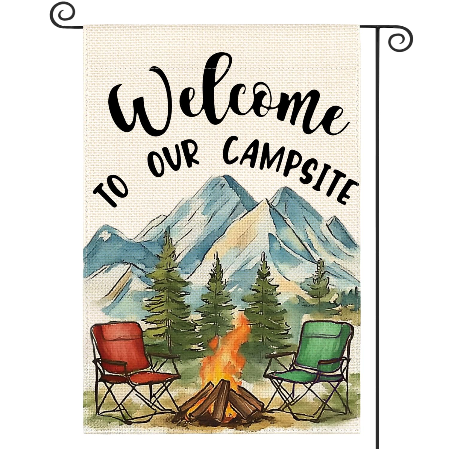Drapeau de jardin camping pour décorer votre cour et feu de camp en plein air
