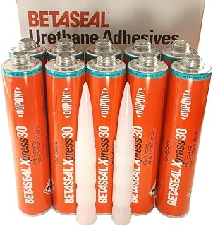 Dupont Betaseal Xpress 30 Advanced-Cure Auto Glass Urethane, Adhesive 10 Tubes