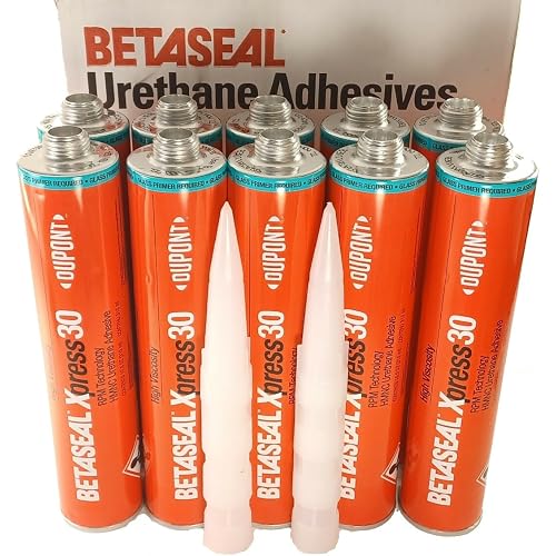 Dupont Betaseal Xpress 30 Advanced-Cure Auto Glass Urethane, Adhesive 10 Tubes