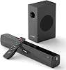 Barra de sonido con subwoofer Bluetooth para TV, sistema de sonido para cine en casa, bocinas para TV con subwoofer, HDMI(ARC) OPT COAX AUX USB 2.1ch audio para TV/PC/proyector, 3 modos de graves y agudos, control remoto, negro 1