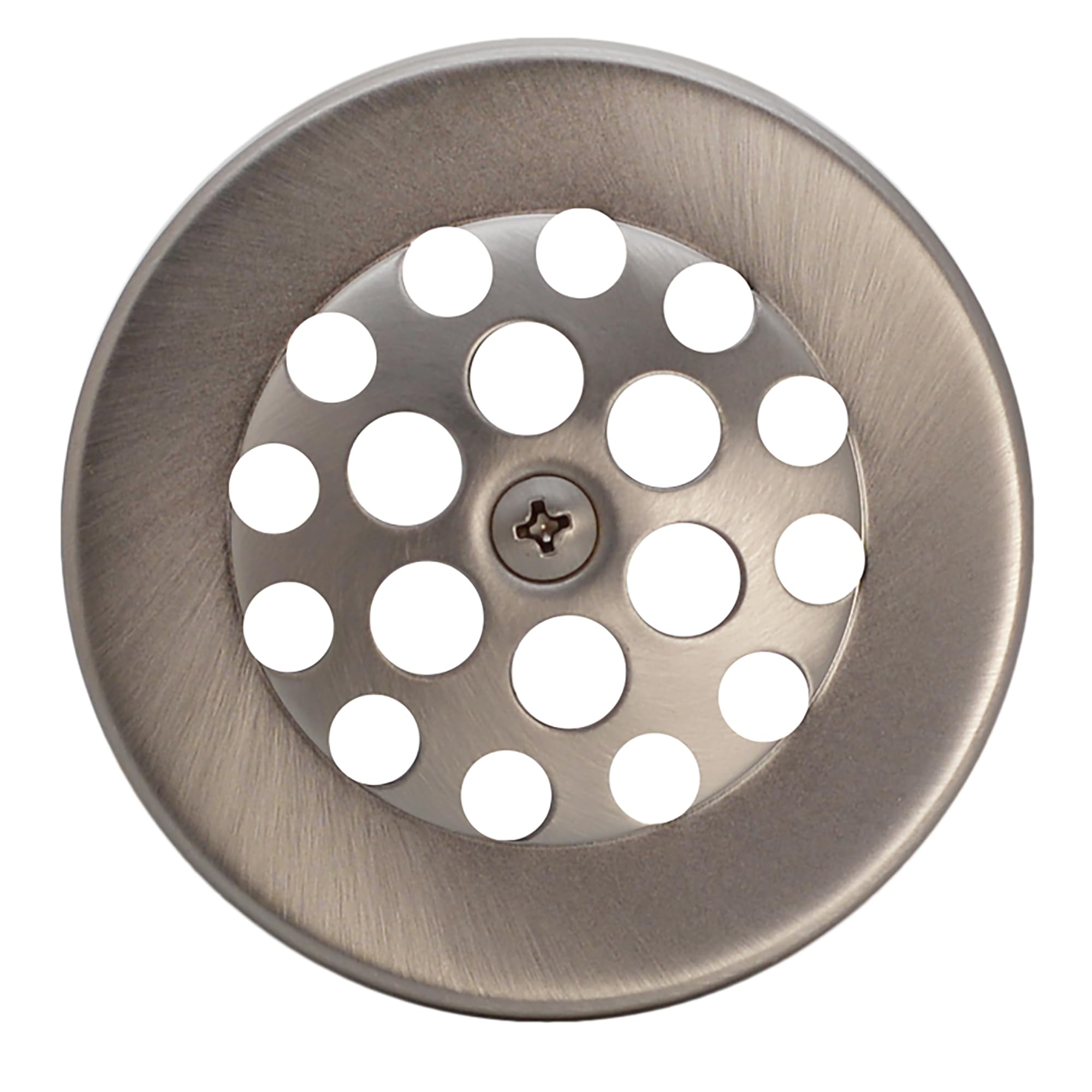 Tub Grid Strainer Westbrass D327 en níquel satinado para desagüe estilo Gerber