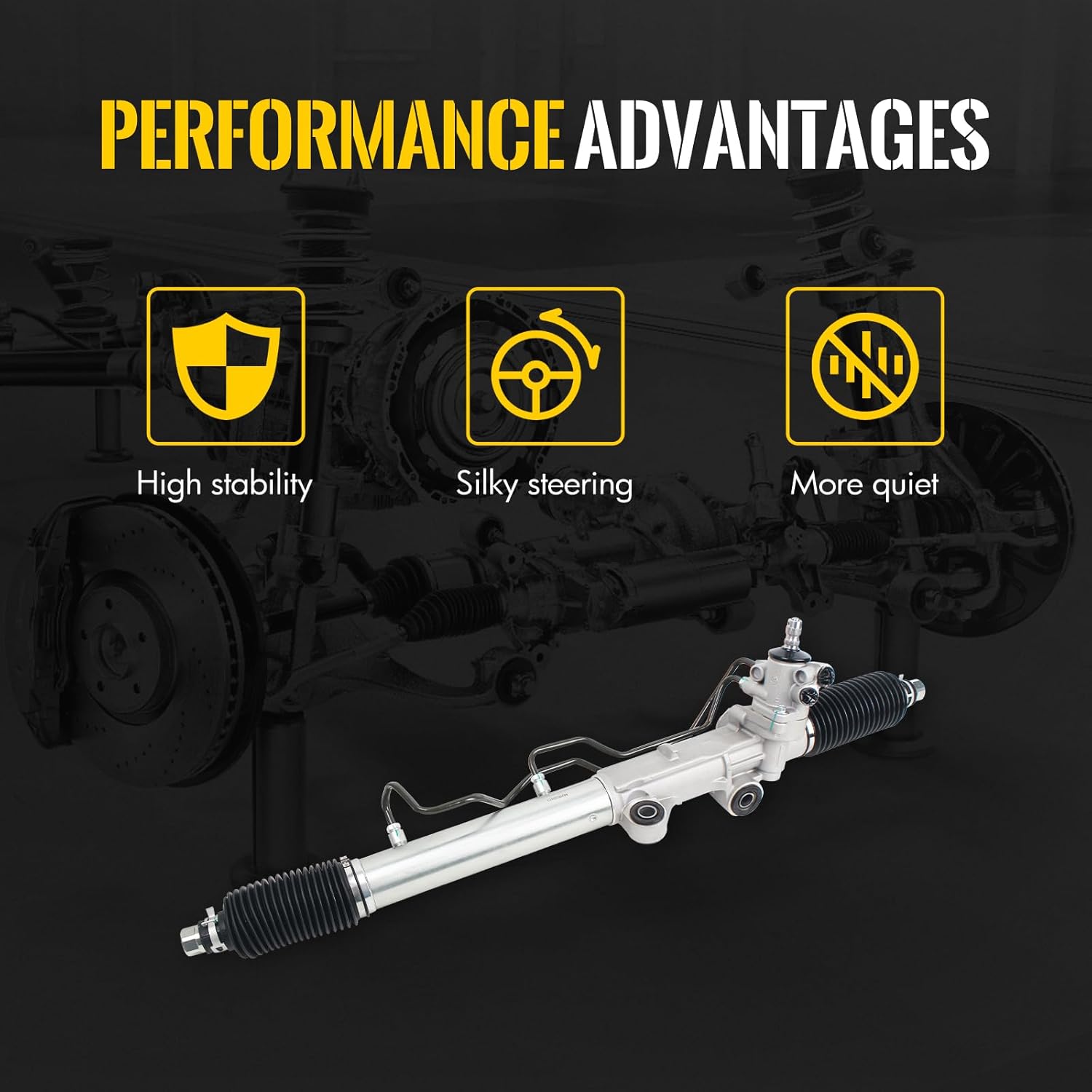 kusatec power steering rack and pinion assembly compatible with toyota 4runner 1996-2002 tacoma 4wd rwd 1995-2004 4420035013 97-1697