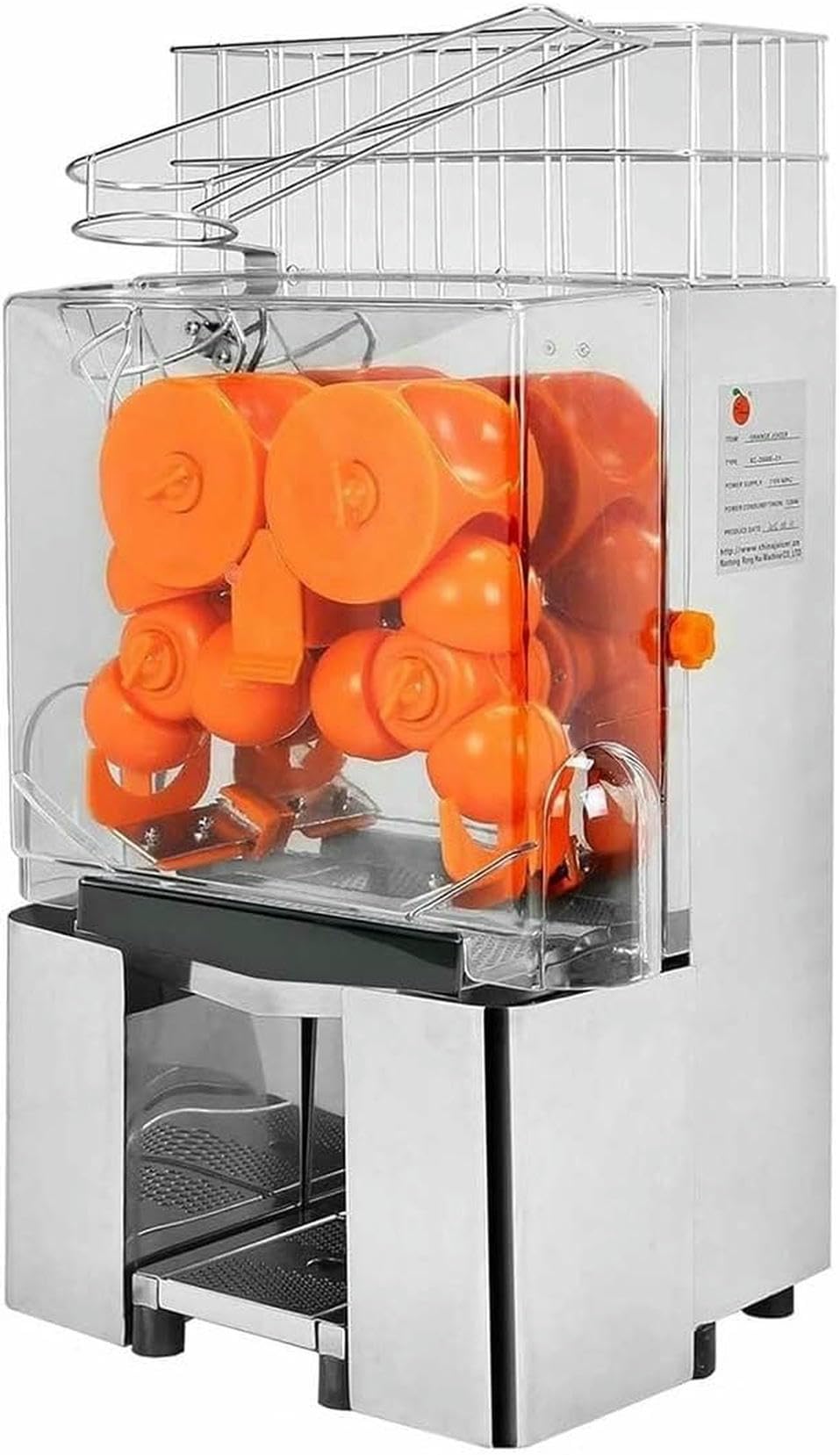 Commercial Juicer Machine High-Speed 120W Orange Squeezer for Efficient Juice Extraction Easy-Clean Design with Removable Filter Ideal for