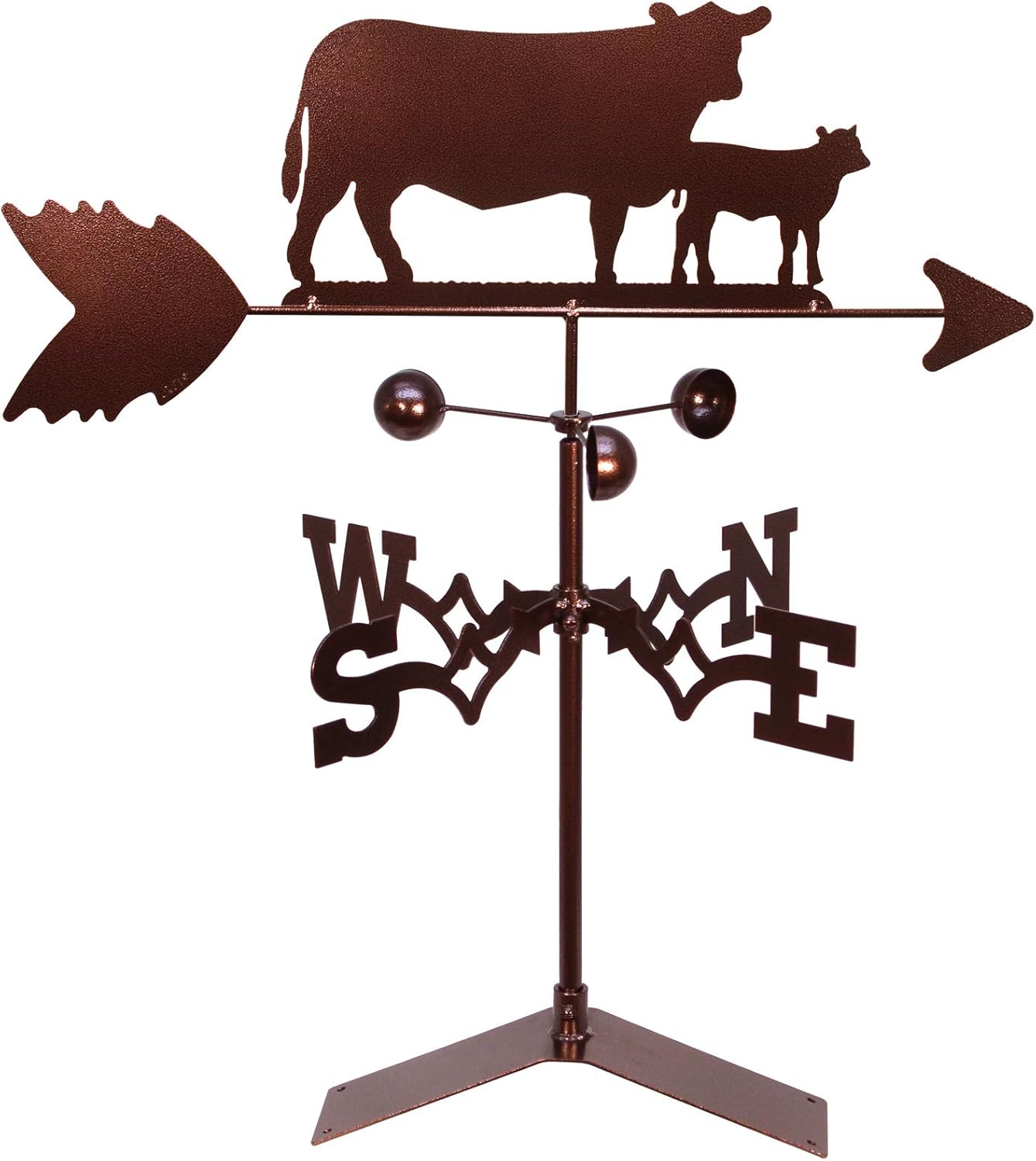 SWEN Products Cow and Calf Weathervane (Roof Mount Included)