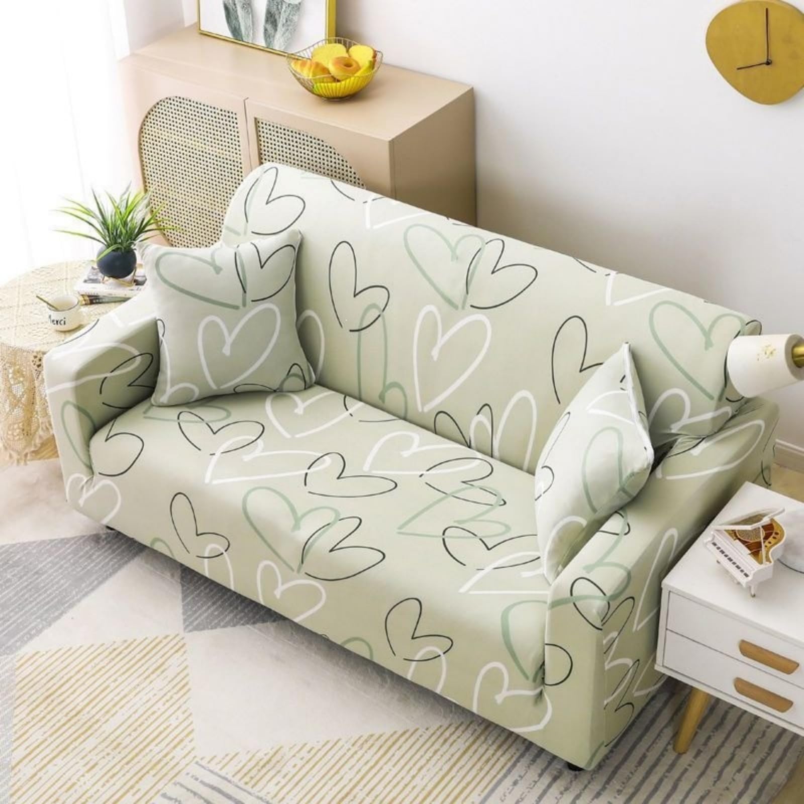 Guoshuai Funda Sofa 3 Plazas General Funda De Sofá Elástica En Spandex