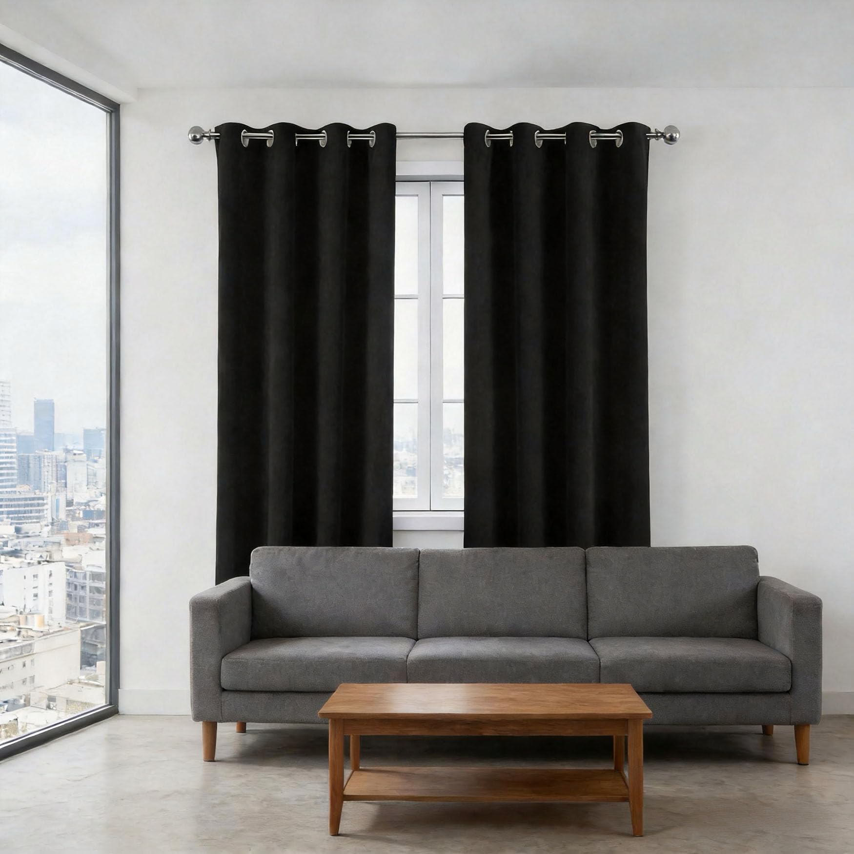 Rideau thermique isolant opaque 80 x 190 cm anti chaleur pour fenêtres et dressings