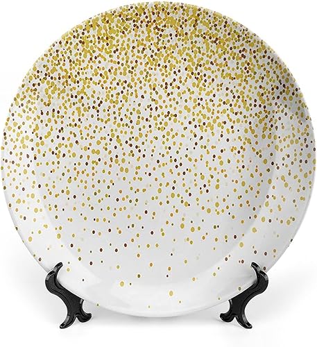 Miniatura 8 de XISUNYA Plato decorativo de 10 pulgadas, plato de cena abstracto, cesta de ratán, patrón de tejido geométrico bohemio natural, impresión de arte